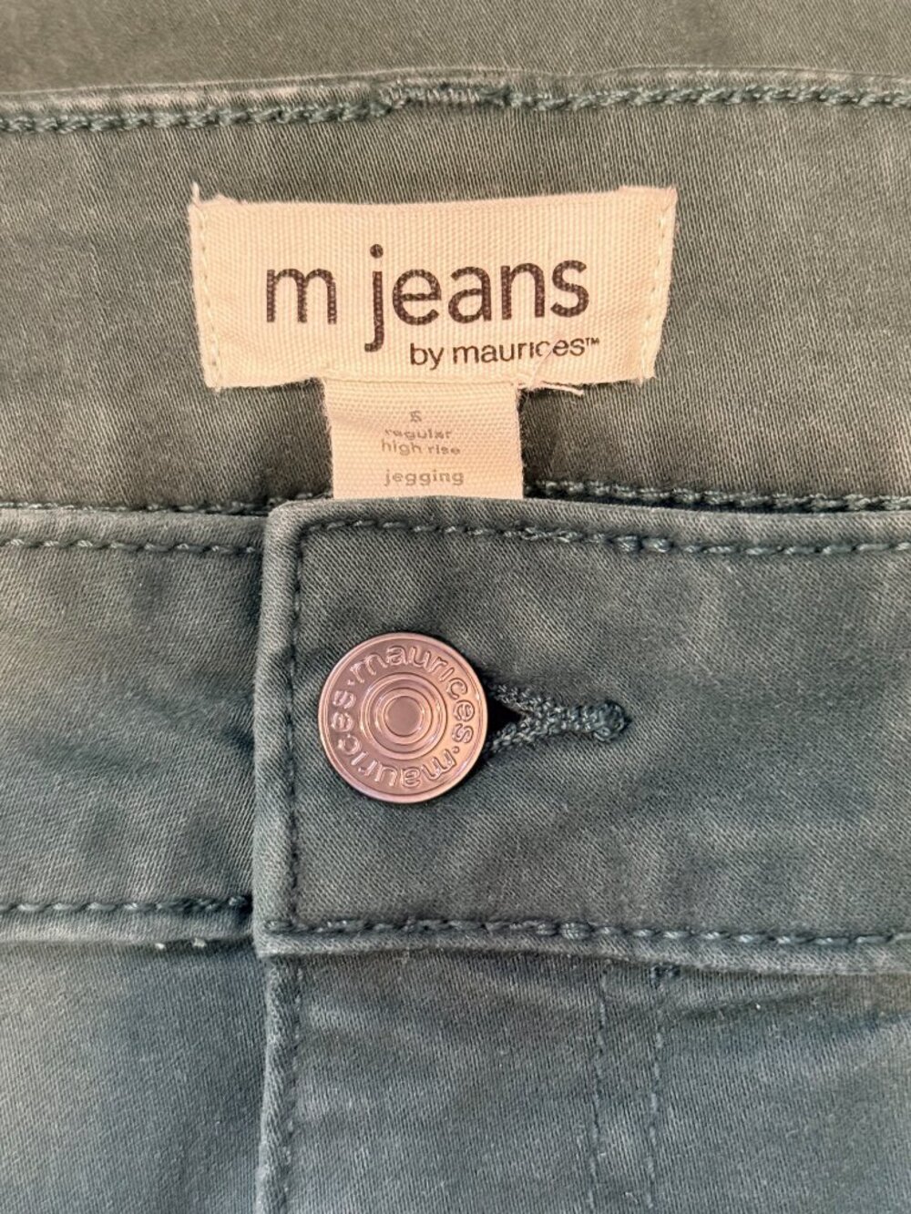Maurices M Jeans Hunter Green Stretch Jeggings - Picture 5 of 5